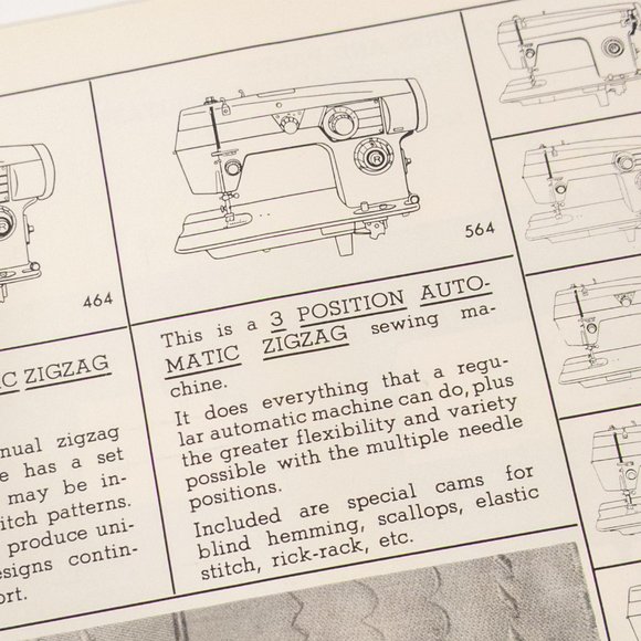 Vintage VIKING Sewing Machine Owner's Manual / Crafts Ephemera / Model 164 - 564 - Picture 2 of 4
